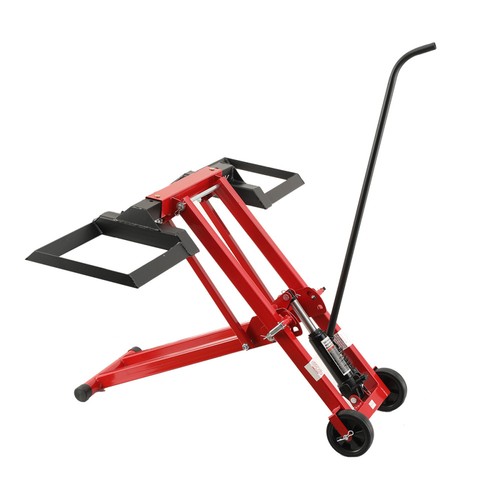 Folding ride lawn mower - on,